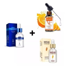 VC Ácido Hialuronico + Suero Serum De Arroz + Suero Vitamina C