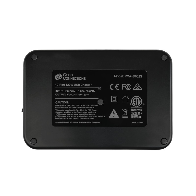 Good Connections USB Desktop Fast Charging Station 120W - 10-Port