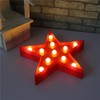 Marquee Light Star Shaped LED Plastic Sign-Lighted Marquee Star Sign