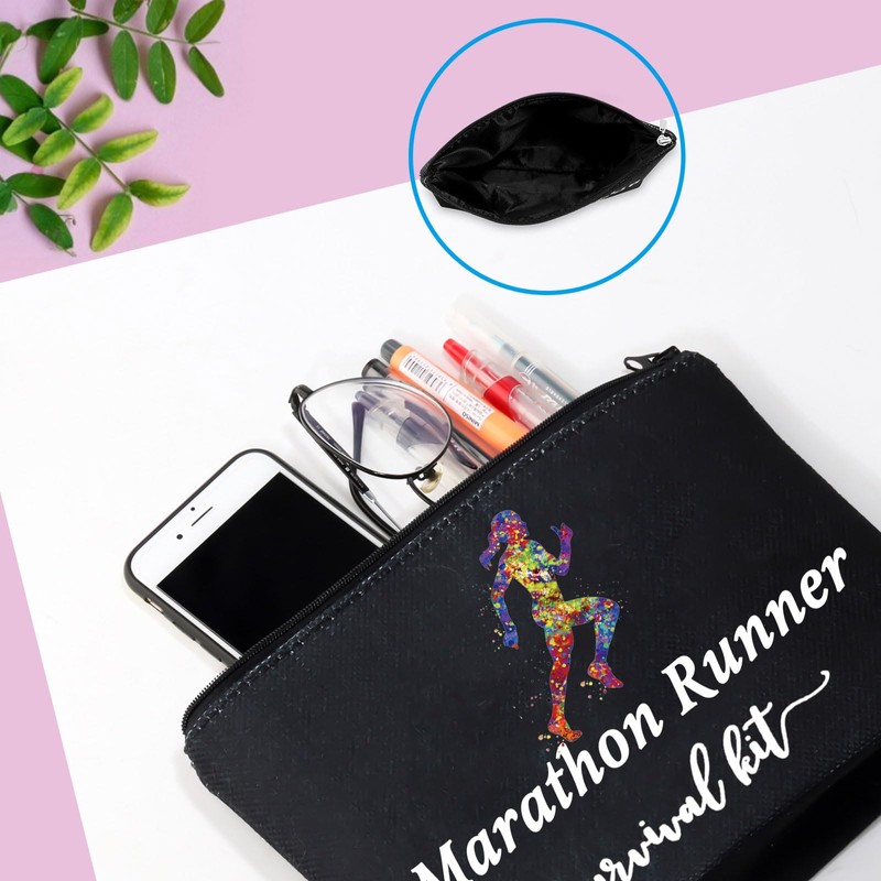 JTOUK Running Runner Gift Marathoner Gift Marathon Runner Zipper Pouch