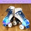 2 protectores de piel sintética para patines de cuatro ruedas