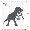 Dinosaur Shower Curtain, Funny Shower Curtain Set Shower Curtains for