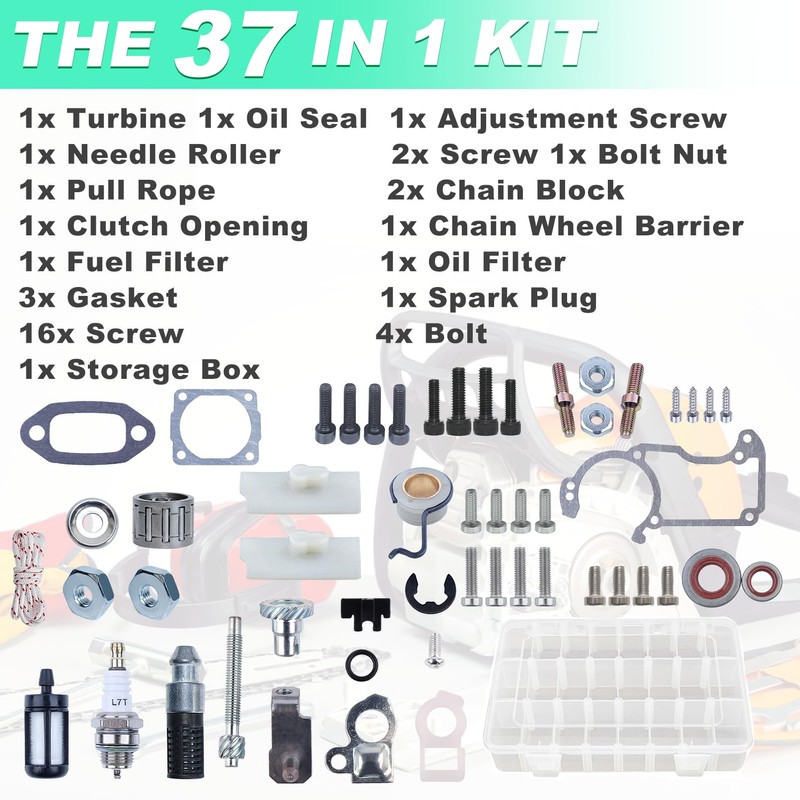 ADEFOL Set of Screws and Bolts for Stihl MS260 MS360