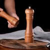 Wooden Pepper Grinder Refillable Rustproof Stainless Steel Core Manual Salt
