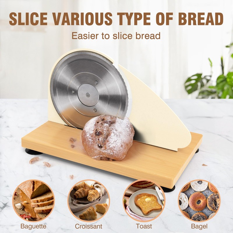 vanerepok Manual Bread Slicer for Homemade Sourdough Bread Versatile Hand
