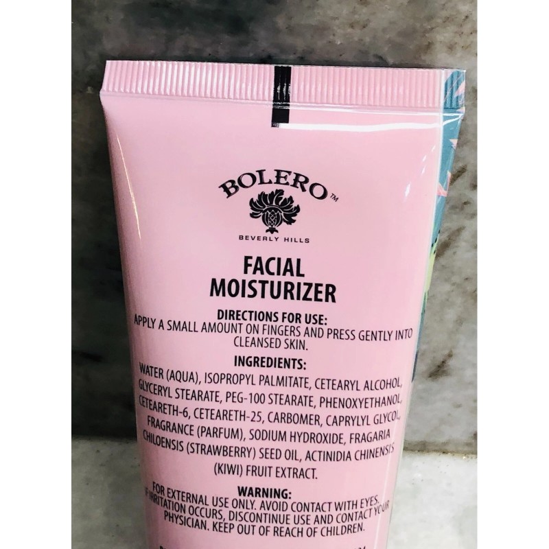 Bolero Ship N 24 Hours. New-Bolero Strawberry Seed/Kiwi Facial Moisturizer