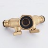 improved Heavy Duty Solid Brass 2 Way Garden Hose Splitter