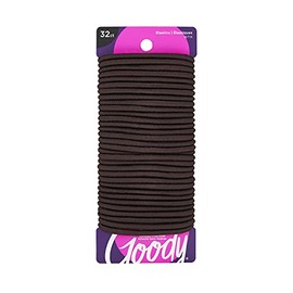 Goody Goody Ouchless Women's Braided Elastics, Brown, (96 Ct Total/pack Of 3) 4mm for Medium Hair , 3 Count