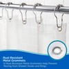 Kenney KN61443 Medium Weight 5 Gauge Waterproof PEVA Shower Curtain