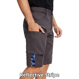 WORK IDEA Work Shorts for Men, High Quality Shorts for Men, Versatile Shorts with Pockets, darkgray, XXL