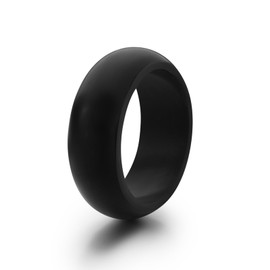 Pinannie 10 Pcs Silicone Rings Set Solid Colors Women Rubber Wedding Bands 8mm Wide 2mm Thick (10)