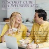 PUSCOBSY Cube Tea Infusers for Loose Tea, Set of 2