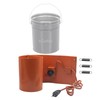5 Gallon Drum Heater Band for Grease Kegs, Honey Drums & Water Buckets –120V 800W with Twist Temperature Controller (86°F to 302°F)