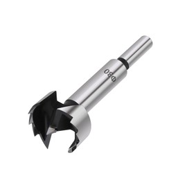 Vearter 30mm Forstner Drill Bit, High Carbon Steel Multi-Tooth Woodworking Tools Forstner Bits with Round Shank, Hinge Drill Bit for Solid Wood, MDF, Plastic, Particleboard, Plywood