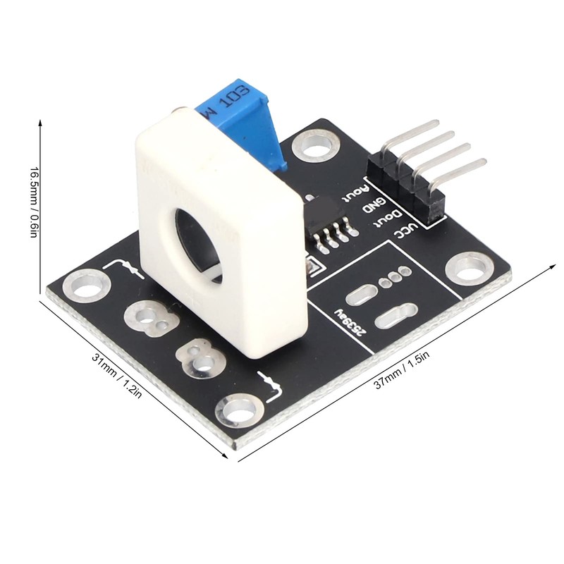 Eujgoov DC 5V WCS1700 Hall Current Detection Sensor Module 70A
