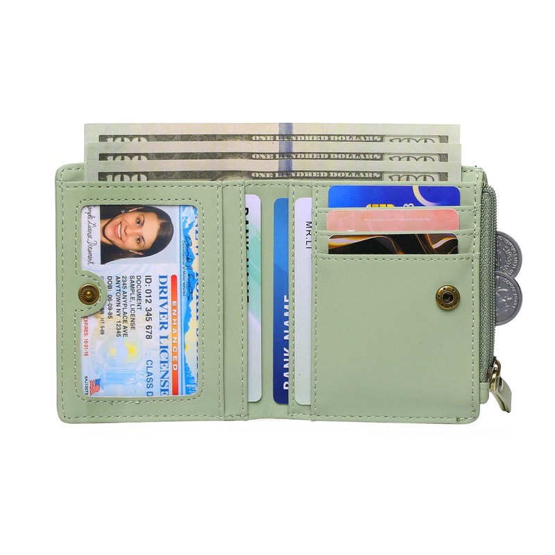 GOIACII Women's Small and Short Format Wallet with RFID Blocking,