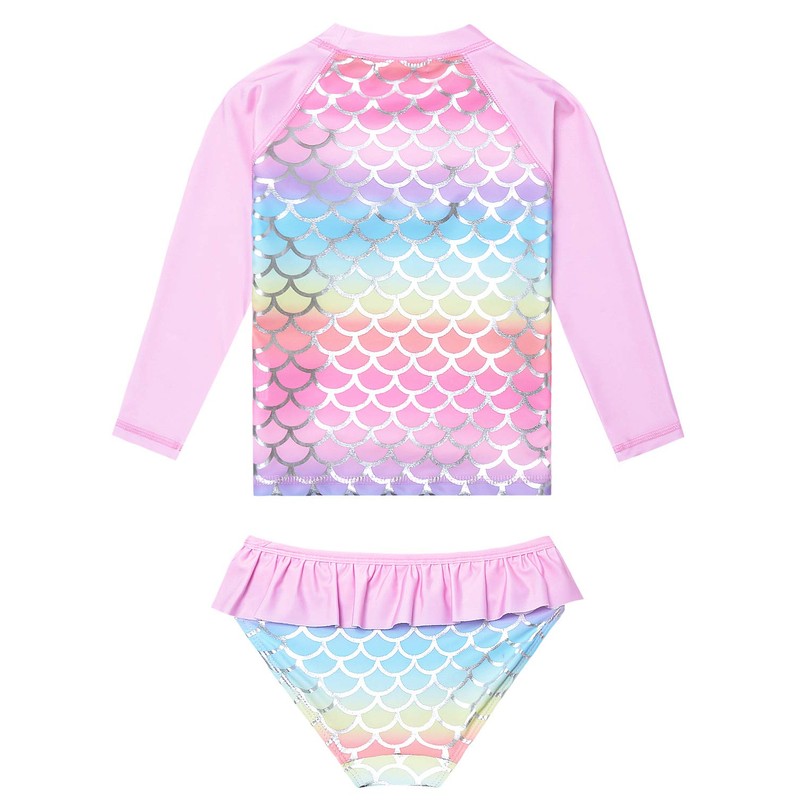 QPANCY Traje de baño para niñas con protección solar UPF