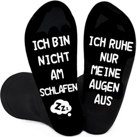 Piroo Gifts for Men Funny Socks Men's Birthday Gift Grandpa Dad Gift Man Pensioner Dad Socks Father Gift Ideas Christmas Advent Calendar Filling, Sleeping