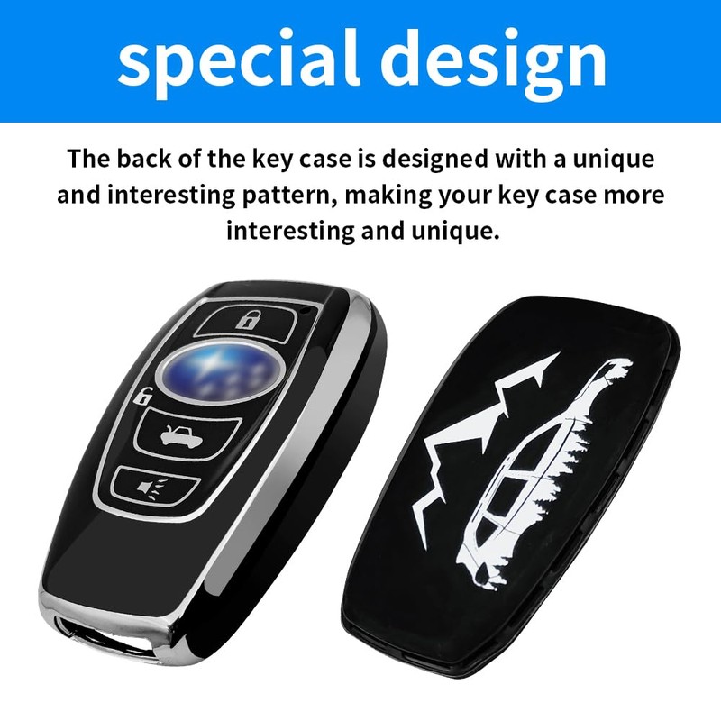 uunonaha Key Fob Cover TPU 360 Degree Protection Soft Full
