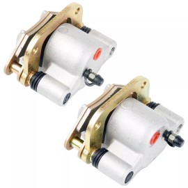 LYK New Left Right Front Brake Caliper For Polaris Trail Boss 350L 1990-93 With Pads