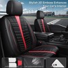 CAR PASS 3D Air Mesh Seat Covers for Car, Leather
