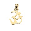 Middle Eastern Jewelry Fine 10k Yellow Gold Ohm (OM) Ganesh