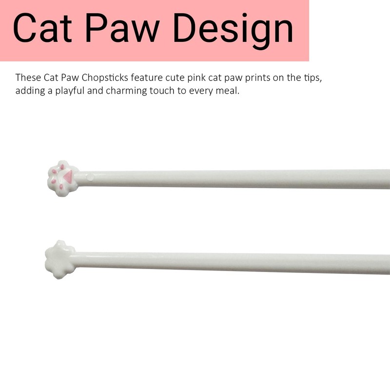 Cat Paw Chopstick,Portable Non-Slip Chopsticks,Fun Gifts for Adults and Kids,Lightweight