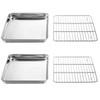 Wildone Baking Sheet with Rack Set [2 Sheets + 2