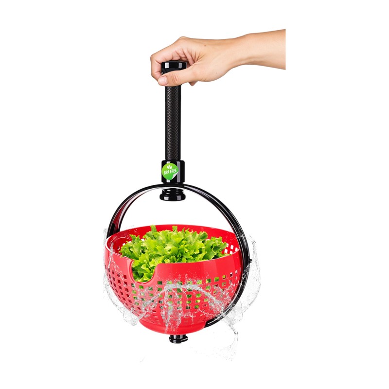 WoonFux® Salad Spinner with Practical Folding Handle - Salad Spinner