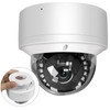 MWRCTV 8MP PoE IP 4K Dome Camera with Microphone/Audio, IP