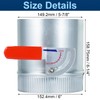 6 Inch HVAC Duct Backdraft Damper, Galvanized Iron Manual Volume