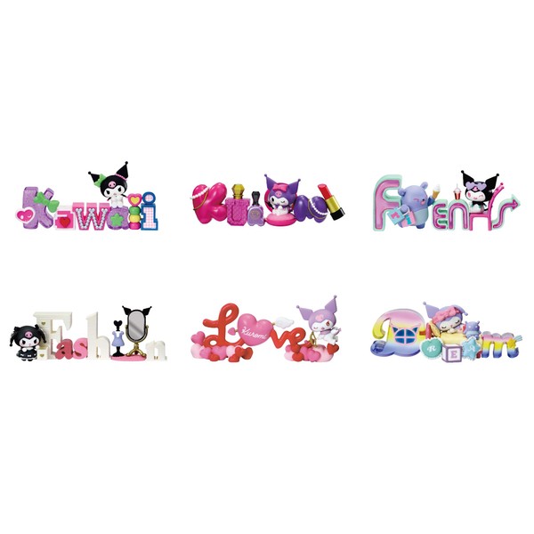 Reement Sanrio Kuromi Words Collection 1 Box H 33.5 x