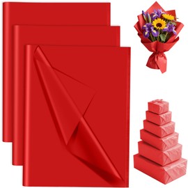 PLULON 120 Sheets Red Tissue Paper Gift Wrap for Packaging, Gift Wrapping Tissue Paper Bulk Art Crafts Bags Floral Wedding Birthday Festival Party Decorations
