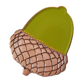 GBJUK Acorn Symbol of Goodluck Metal Enamel Pin Badge