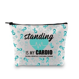 XYANFA Standing Is My Cardio Pots Awareness Gift Pots Syndrome Warrior Gift Pots Medical Bag Dysautonomia Makeup Bag (standing IS MY CARDIO)