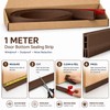 Self-Adhesive Door Draft Stopper Strip, Rubber Bottom Seal for Doors