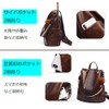 zhongningyifeng Women's Backpack, Zipper Back, Leather, Anti-theft Waterproof, Backpack, Shoulder