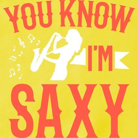 CafePress Saxophonist You Know I'm Saxy Saxophone Kitchen Apron with Pockets, Grilling Apron, Baking Apron