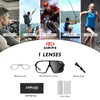 KAPVOE Bicycle Glasses, Self-tinting Men's Photochromic MTB Glasses, Sports Glasses,