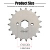 UOIENRT 428-19T 20mm Front Engine Sprocket, Fit for Many Chinese