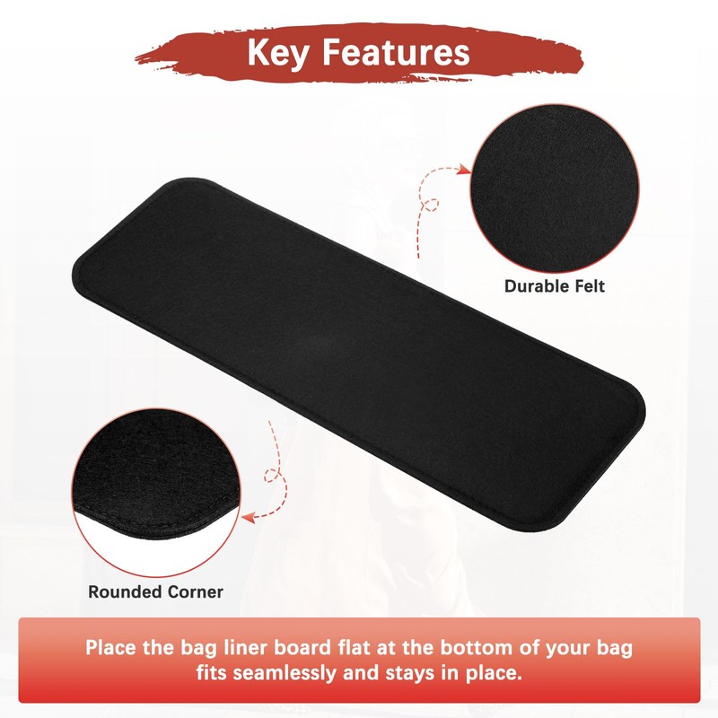 TIXIPEM 13.8 x 5.1IN Felt Base Shaper [1PCS] - Purse