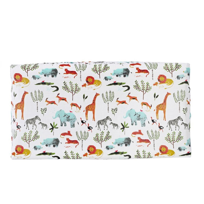 2pcs Baby Diaper Changing Covers Printing Cotton Yarn Removable Infant