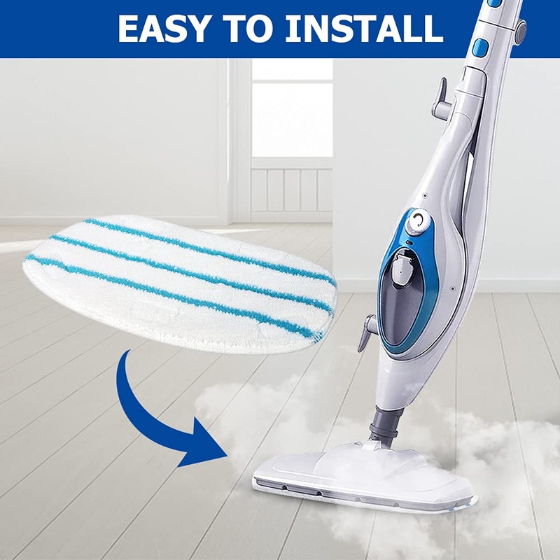 10 Pack Replacement Steam Mop Pads Compatible with PurSteam ThermaPro