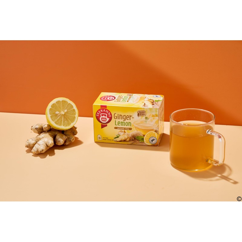 Teekanne World of Ginger and Lemon Herbal Infusion Tea with