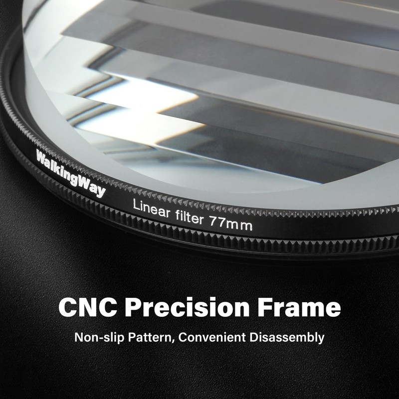Walking Way 52mm Linear Prism Filter for Camera Lenses Creative