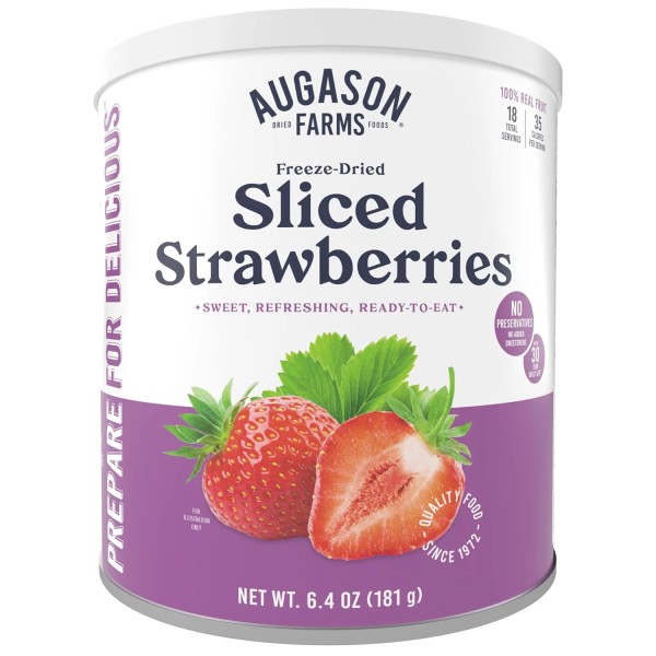 Does not apply Freeze Dried Sliced Strawberries Can - Gluten