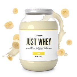 GymBeam GymBeam Just Whey Protein - Mehrkomponenten Molkenproteinpulver aus Weide-Kuhmilch, enth?lt alle essentiellen Aminos?uren inklusive BCAAs, unterst1tzt Muskelwachstum (1000 g, Banana)