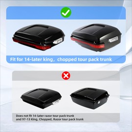 TCMT Smoke King Tour Pack LED Brake Turn Tail Light Fits For Harley Touring Road King Road Street Electra Glide Tri Glide Ultra Limited 2014-2025