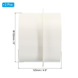 PATIKIL 6 Inch Backdraft Damper, 2 Pcs PVC Ducting Hose Airflow Insert Backflow Preventer Shutter, One-Way Draft Stopper for Kitchen Bathroom Exhaust Vent Fan