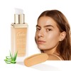 Oulac Foundation Make-up, Liquid Foundation with Aloe Vera, Liquid Foundation